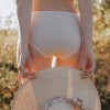 CHLOÉ TAILLE HAUTE- coton bio imprimé Blossom