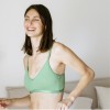 ROMY - brassière coton bio - Vert POP