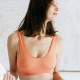 JUNIE - brassière coton bio - Orange POP