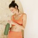 JUNIE - brassière coton bio - Orange POP