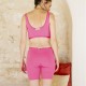 JUNIE - brassière coton bio - ROSE POP