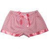 Shorty NINA SATIN blanc/fraise