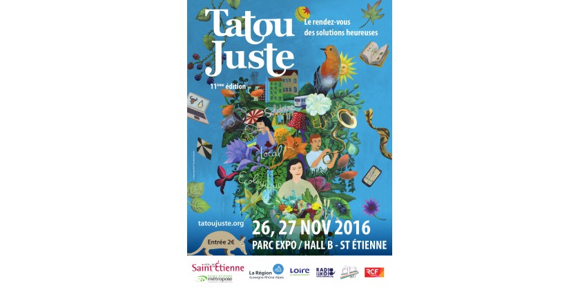 Ce week-end, les 26 & 27 NOVEMBRE, retrouvons-nous à Saint-Etienne au salon TATOU JUSTE édition 2016 !